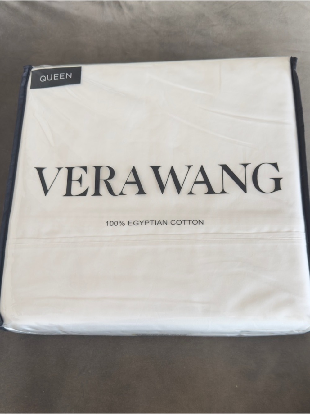 Vera Wang 100% Cotton Sateen Sheet Set White New